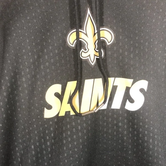 Nike NFL New Orleans Saints black hooded sweatshirt size large - Picture 3 of 12